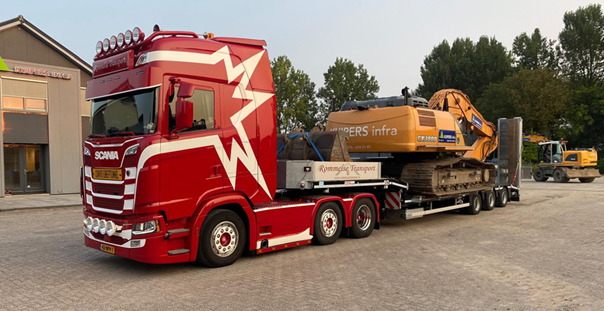Diepladen zwaar transport met Scania - Vrieze Trading